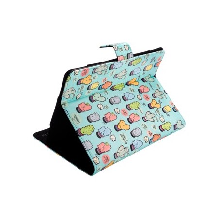 Funda universal rotatory 360º silver ht para tablet 9 - 10.1 pulgadas cactoos green metal