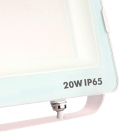Foco proyector led ip65 20w 3000k 1600lm blanco