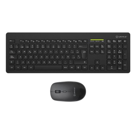Teclado  raton unykach mk212 pro slim inalambrico