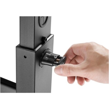 Soporte de Suelo Orientable/ Inclinable con Ruedas Fonestar STS-4244N para TV de 32-65″/ hasta 35kg