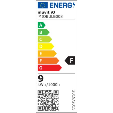 Bombilla muvit io a60 e27 8.5w rgb