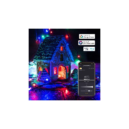 Guirnalda luces muvit io wifi rgb 20m