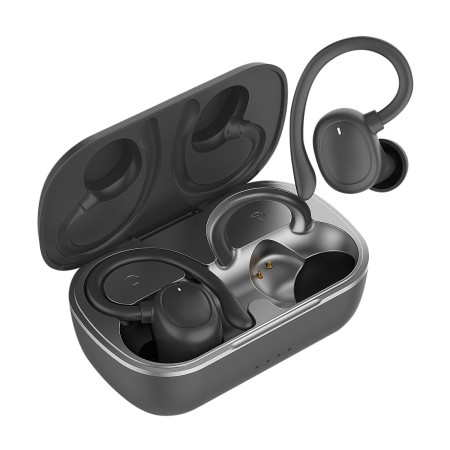 Auriculares Deportivos Bluetooth Muvit iO Smart True Wireless Sport ENC con estuche de carga/ Autonomía 6h/ Negros