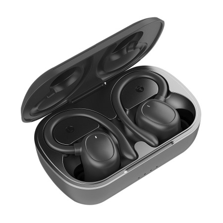 Auriculares Deportivos Bluetooth Muvit iO Smart True Wireless Sport ENC con estuche de carga/ Autonomía 6h/ Negros