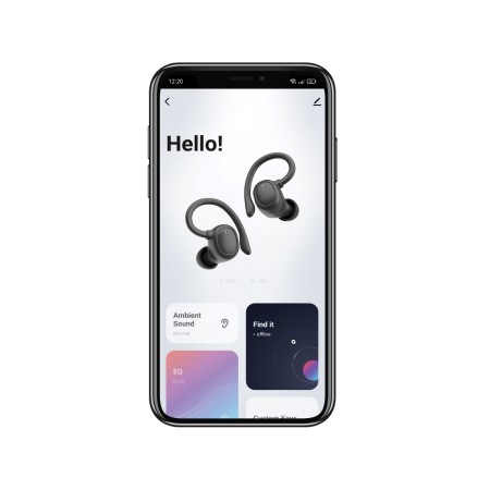 Auriculares Deportivos Bluetooth Muvit iO Smart True Wireless Sport ENC con estuche de carga/ Autonomía 6h/ Negros