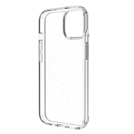 Funda muvit recycletek magsafe para apple iphone 15 transparente