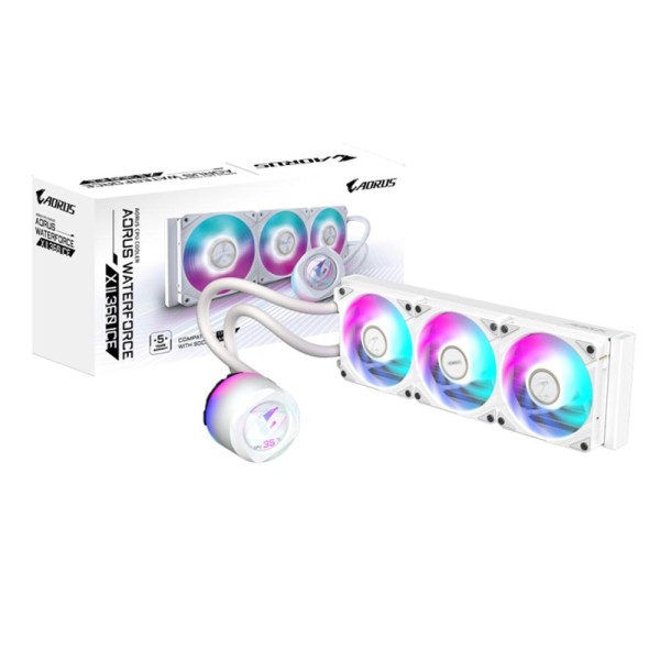 Kit refrigeracion liquida gigabyte aorus waterforce 360 argb blanco