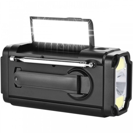 Radio Portátil Sunstech RPE25/ con Batería/ Linterna/ Negra