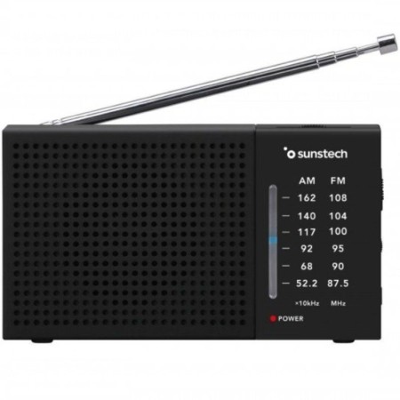 Radio Portátil Sunstech RPS412/ a Pilas/ Negra