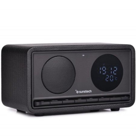 Radio Portátil Sunstech RPBT460/ con Batería/ Negra