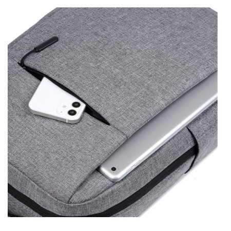 Mochila nilox nxbk035 para portatil 15.6 pulgadas gris