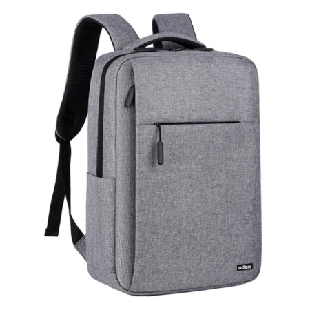 Mochila nilox nxbk035 para portatil 15.6 pulgadas gris