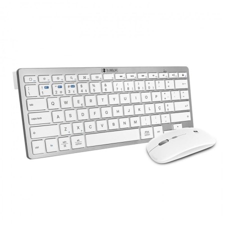 Teclado  raton subblim combo plata portugues