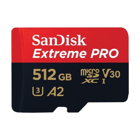 Tarjeta memoria micro secure digital 512gb sandisk extreme pro clase 10 uhs - i u3  adaptador