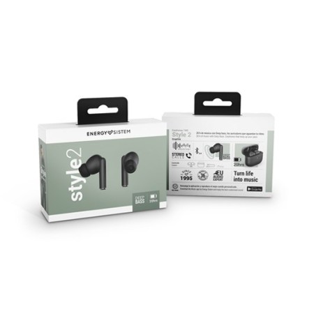 Auriculares micro energy sistem wireless s2 grafito bluetooth 5.0 - hasta 20h - mic. integrado - usb tipo c