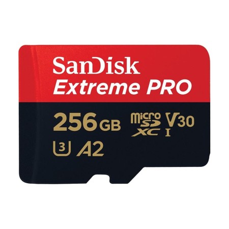 Tarjeta memoria micro secure digital 256gb sandisk extreme pro clase 10 uhs - i u3  adaptador