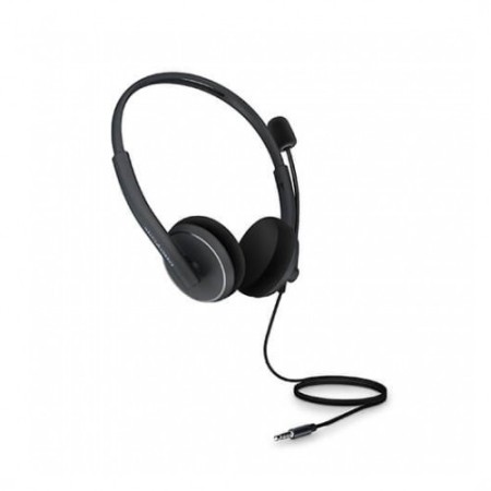 Auriculares micro energy sistem office 2 anthracite supraural - 30mm - cable 150cm - jack 3.5mm - antipop - 20hz