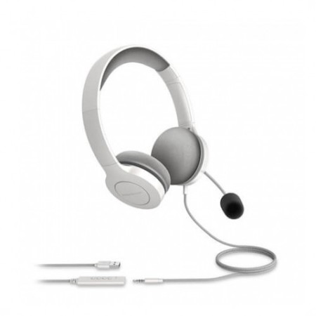 Auriculares micro energy sistem office 3 blanco supraural - 40mm - jack 3.5mm - antipop - 20hz - 32ohms