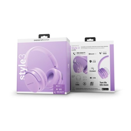 ENERGY SISTEM Auriculares BT Style 3 Lavender