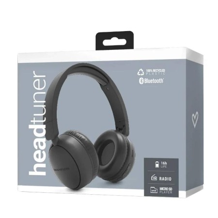 Auriculares energy sistem headtuner fm bluetooh graphite
