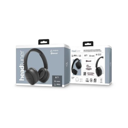 Auriculares energy sistem headtuner fm bluetooh graphite