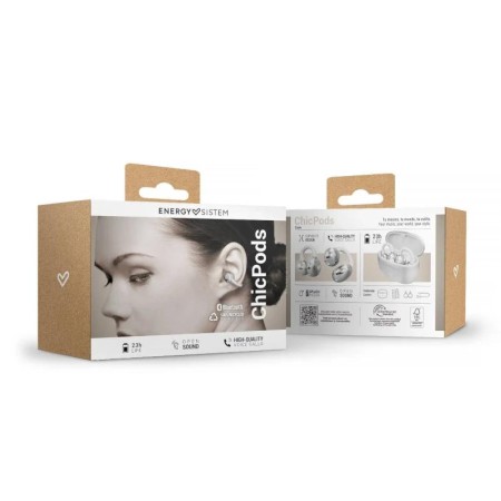 Auriculares energy sistem chicpods inalambrico blanco