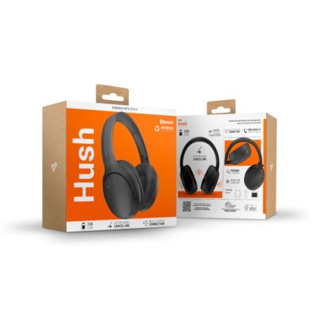Auriculares energy sistem hush inalambrico negro