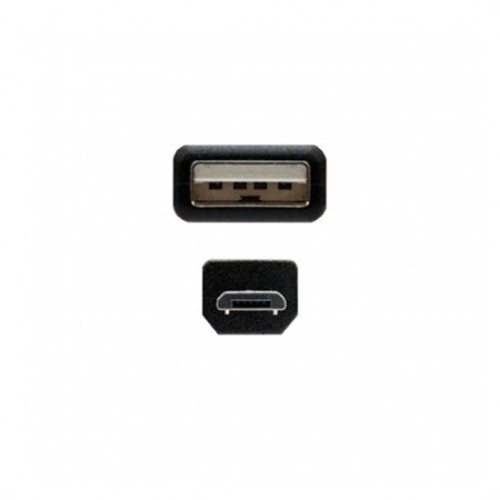 Cable usb tipo a 2.0 a micro usb tipo b nanocable 1.8m negro macho - macho