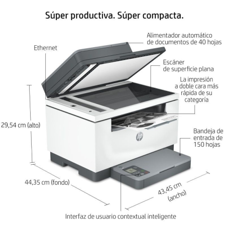 Multifunción Láser Monocromo HP Laserjet MFP M234SDN Dúplex/ ADF/ Blanca