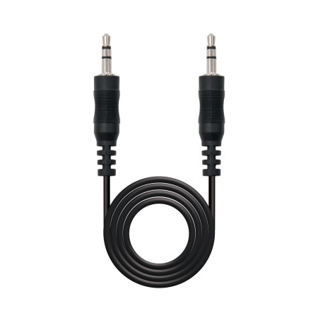 Nanocable Cable Audio, Jack 3.5/M-M, negro, 5 M