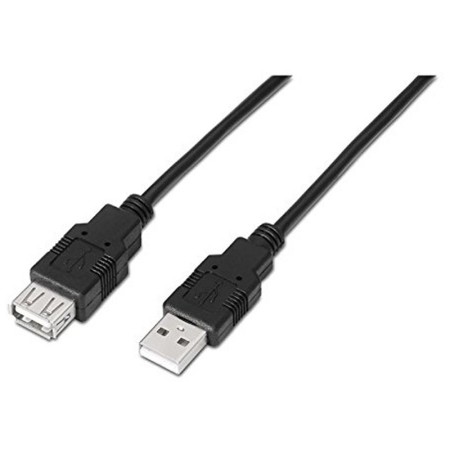 Cable alargador nanocable usb - a 2.0 a usb - a 2.0 1.8m negro macho - hembra