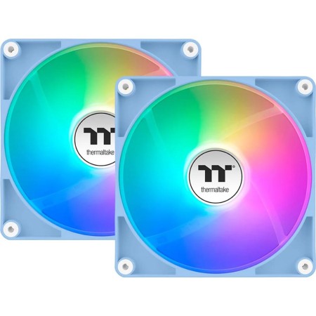 Ventilador caja thermaltake ct120 argb 2x 120mm azul