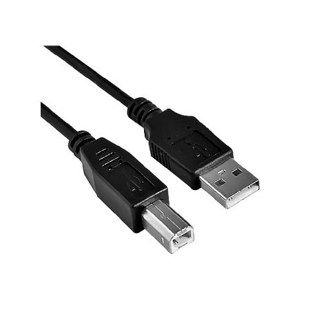 Cable USB 2.0 Impresora Nanocable 10.01.0104-BK/ USB Tipo-B Macho - USB Macho/ 3m/ Negro