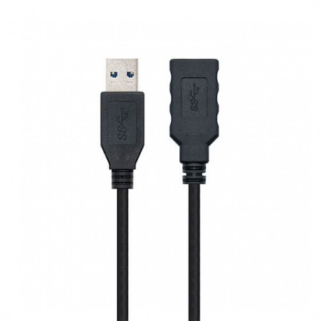 Nanocable Cable USB 3.0 Tipo A/M-A/H Negro 1.0 m