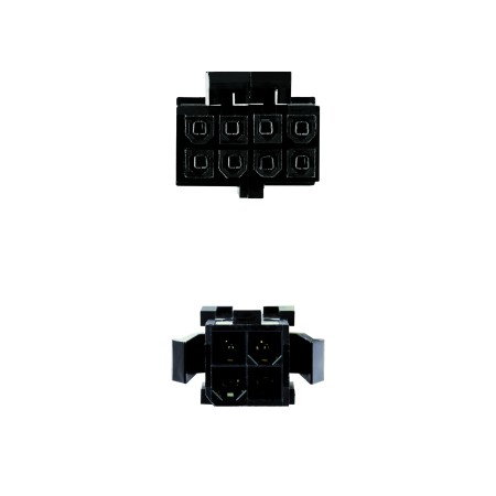 Nanocable Cable Alimentación 4PIN/H-4+4PIN/M, 15 c