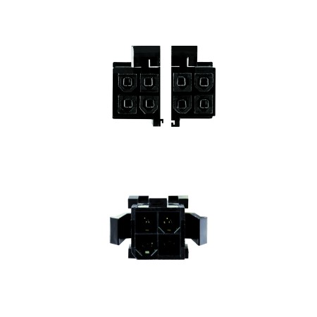 Nanocable Cable Alimentación 4PIN/H-4+4PIN/M, 15 c