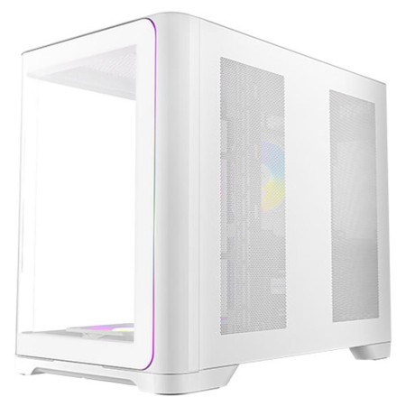 Caja ordenador gaming antec c5 curve argb atx cristal templado blanca