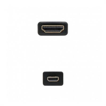 Cable micro hdmi tipo d a hdmi tipo a nanocable 1.8m negro 1.8m - macho a macho - alta velocidad - negro