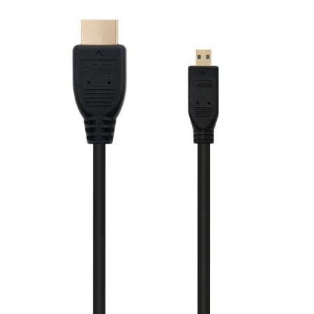 Cable micro hdmi tipo d a hdmi tipo a nanocable 1.8m negro 1.8m - macho a macho - alta velocidad - negro
