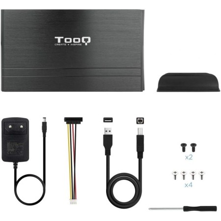 Caja Externa para Disco Duro de 3.5″ TooQ TQE-3520B/ USB 2.0