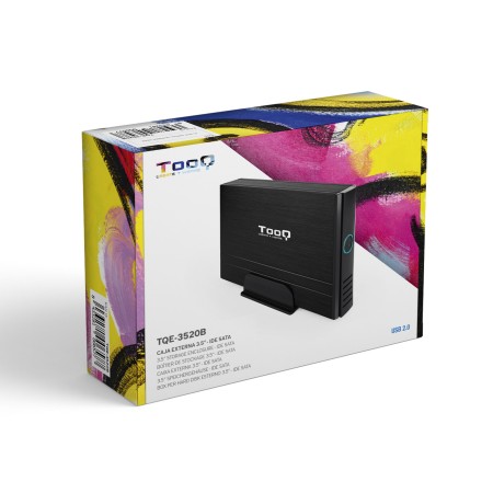 Caja Externa para Disco Duro de 3.5″ TooQ TQE-3520B/ USB 2.0