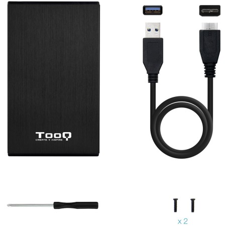 Caja Externa para Disco Duro de 2.5″ TooQ TQE-2527B/ USB 3.1