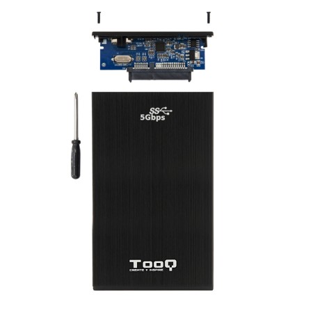 TooQ TQE-2522B caja HD 2.5″ SATA3 USB 3.0 Negra