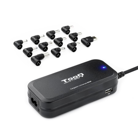 Cargador automatico universal tooq tqlc - 90bs02at 90w 2xusb 12 conectores