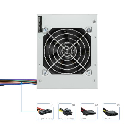 Fuente alimentacion tooq ep - ii sfx matx tqep - 500s - sfx 500w