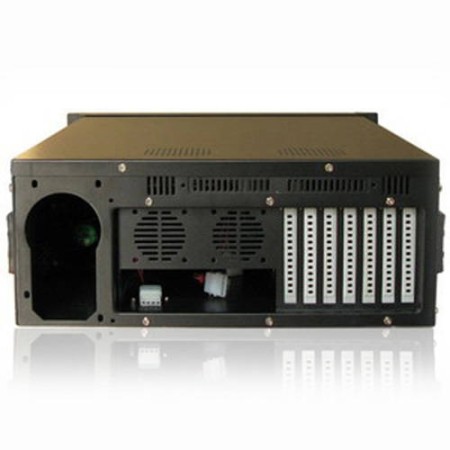 Caja servidor tooq rack 19 pulgadas 4u 406 negra sin fuente ventana transparente