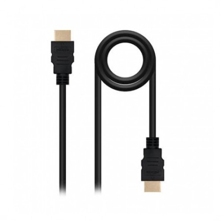 Cable hdmi 2.0 premium tipo a a hdmi tipo a nanocable 3m - macho - macho - alta velocidad - 4k - 18gbps - negro