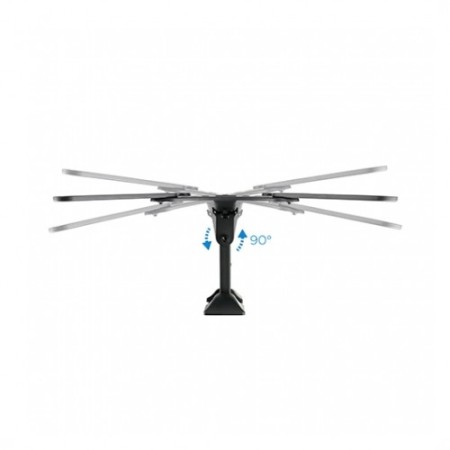 Soporte tv - monitor tooq 23 pulgadas - 55 pulgadas giratorio - inclinable 2 pivotes lp2255tn - b - vesa max 400x400 - inclinaci