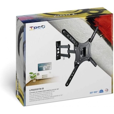 Soporte pared tv tooq lp6055tn - b negro 23 - 55 pulgadas max 30 kg