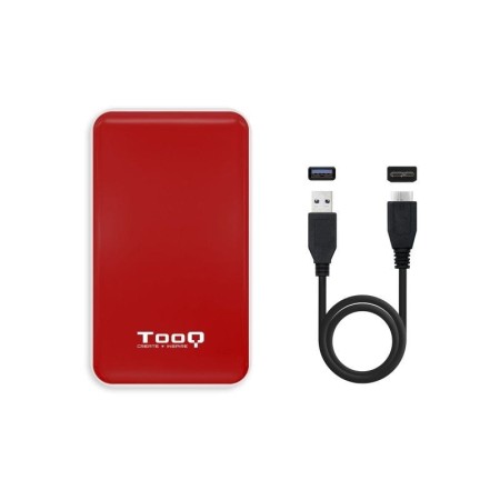 Carcasa disco duro tooq tqe - 2528r 2.5 pulgadas sata3 micro usb roja